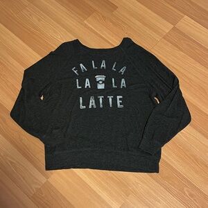 Fifth Sun Women's Fa La Latte Holiday Sweater, Size XL